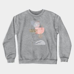 Abstract woman face Crewneck Sweatshirt